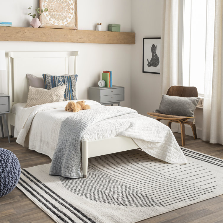 Trent Austin Design® Corum Abstract Black/Ivory Area Rug & Reviews